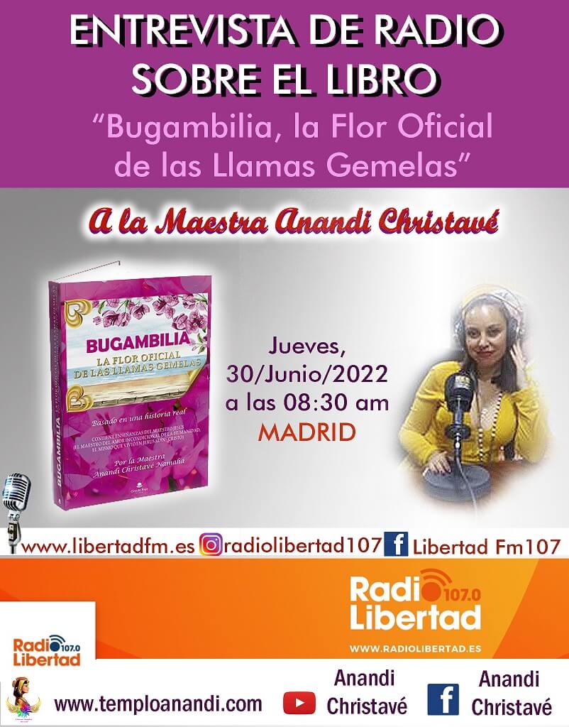 entrevista por radio Libertad a la Maestra Anandi Christavé