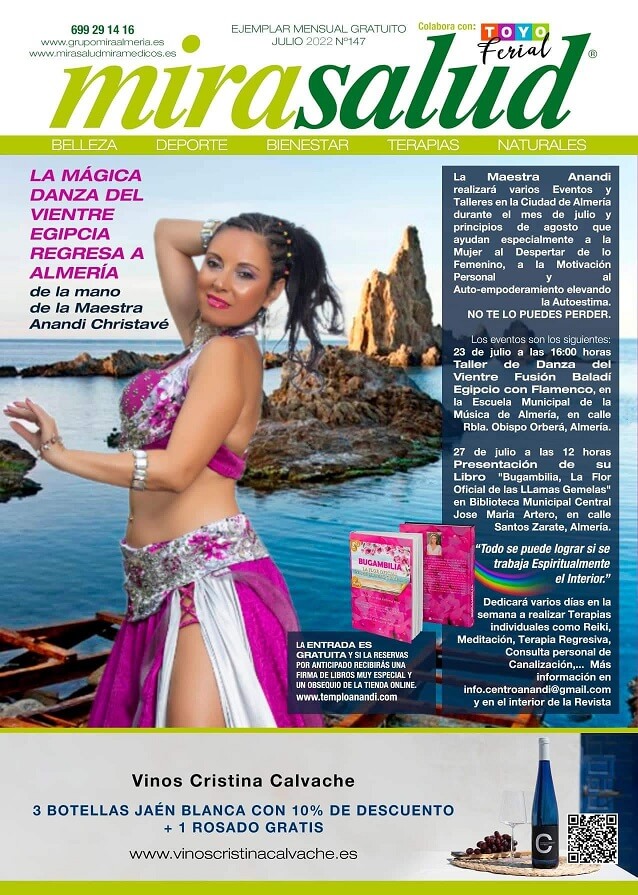 revista Mirasalud Almería edición Julio Maestra Anandi Christavé