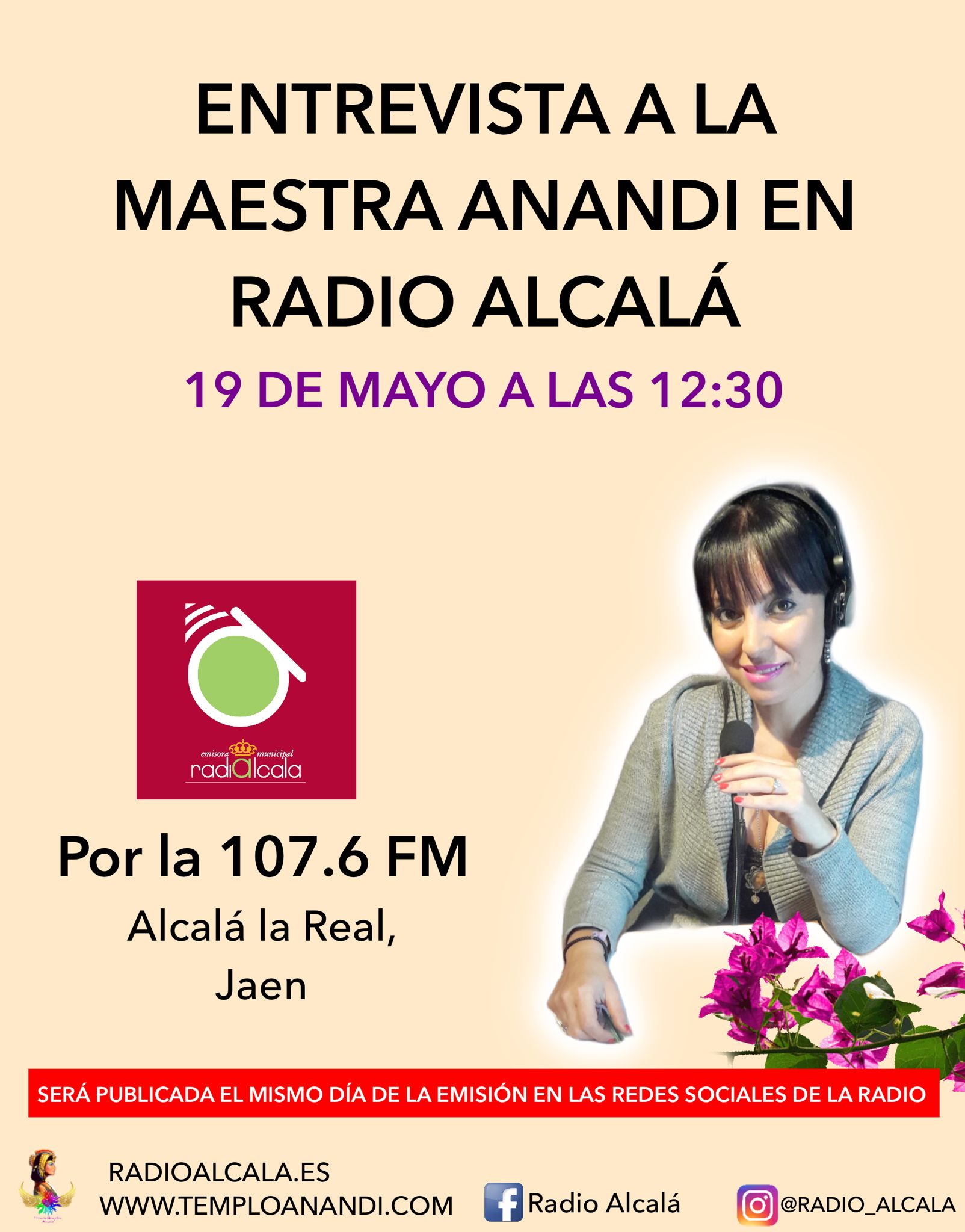 Entrevista a la Maestra Anandi por Radio Alcalá sobre su Libro "Bugambilia, la Flor Oficial de las Llamas Gemelas"